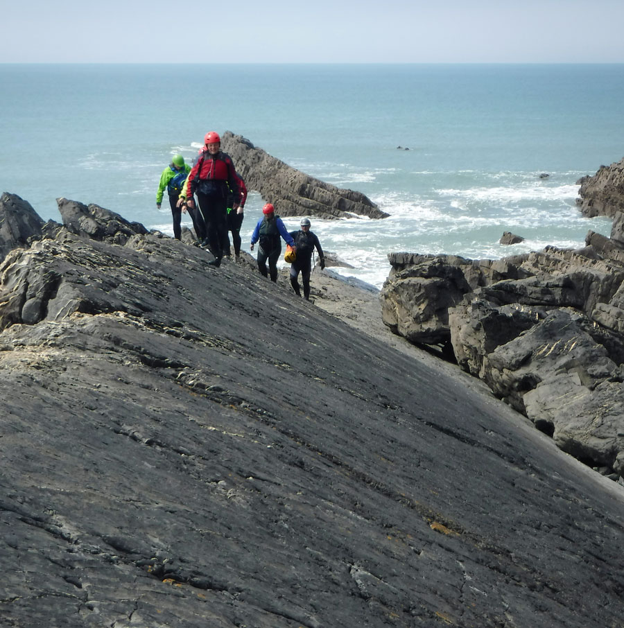 Coasteering, Hartland Devon